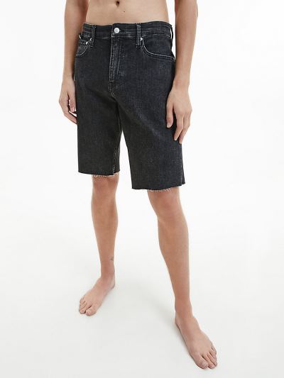 Calvin Klein Ruhák HU055698 | Calvin Klein Denim Férfi Rövidnadrág Fekete
